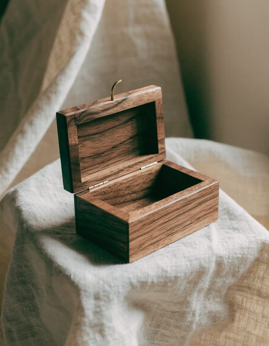 Walnut ring box